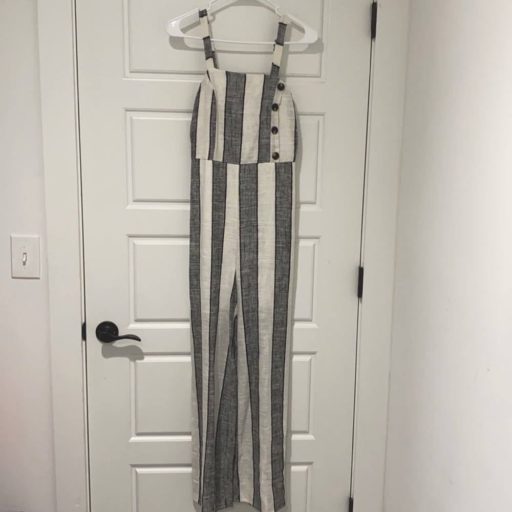 striped jumpsuit